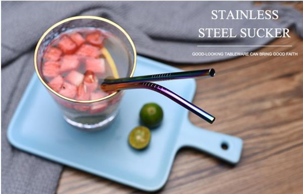 215mm*6mm 304 stainless steel straw reusable drinking straws colorful metal straw cleaning brush home party wedding bar drinking tools
215mm*6mm 304 stainless steel straw reusable drinking straws colorful metal straw cleaning brush home party wedding bar drinking tools