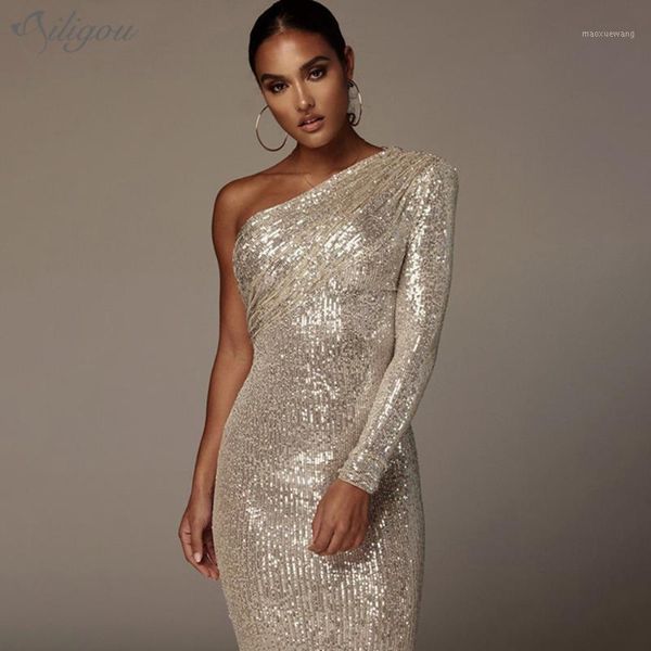 ailigou 2020 one shoulder dress sparkle glitzy sequins dress mesh patchwork celebrity christmas party vestidos1, Black;gray
ailigou 2020 one shoulder dress sparkle glitzy sequins dress mesh patchwork celebrity christmas party vestidos1, Black;gray