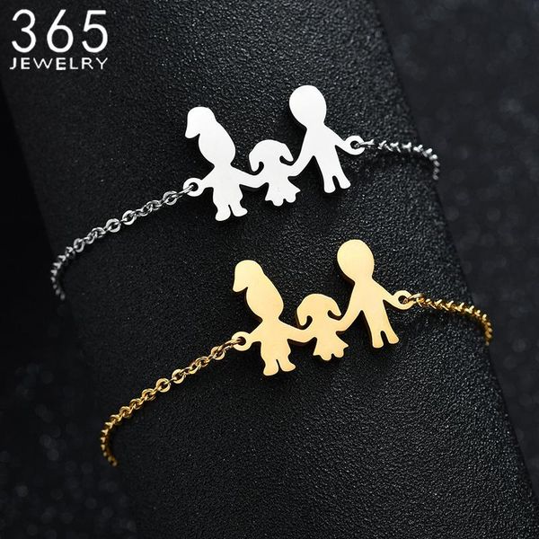 2020 stainless steel dad mom girl bracelet for women gold color adjustable family bracelets anniversary gift, Black
2020 stainless steel dad mom girl bracelet for women gold color adjustable family bracelets anniversary gift, Black