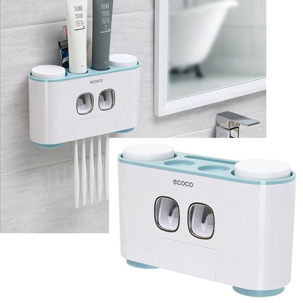 bath accessory set automatic toothpaste dispenser dust-proof toothbrush holder with cups no nail wall mount stand shelf bathroom organizer
bath accessory set automatic toothpaste dispenser dust-proof toothbrush holder with cups no nail wall mount stand shelf bathroom organizer