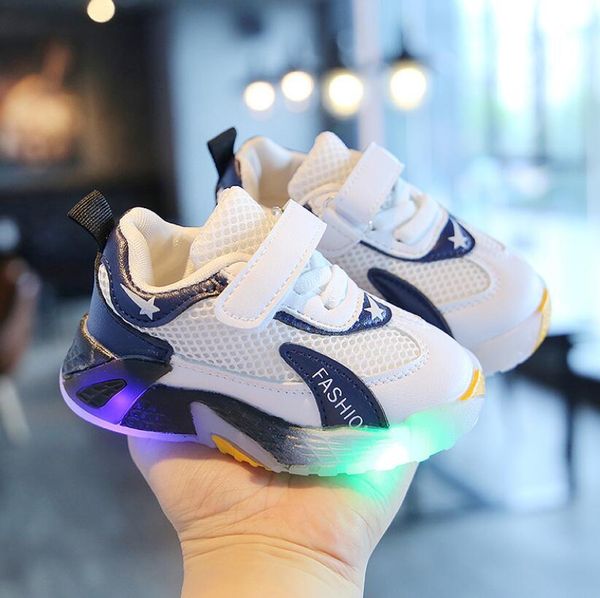 child sport shoes autumn luminous fashion breathable kids boys net shoes girls sneakers with light running shoes wmtojk, Black
child sport shoes autumn luminous fashion breathable kids boys net shoes girls sneakers with light running shoes wmtojk, Black