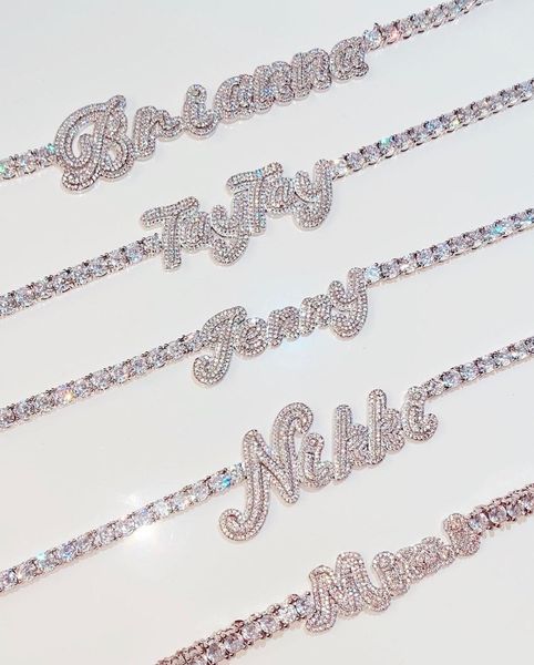 personalized custom name plate necklace for women 5a cz cubic zirconia tennis chain ice women name plate choker, Silver
personalized custom name plate necklace for women 5a cz cubic zirconia tennis chain ice women name plate choker, Silver