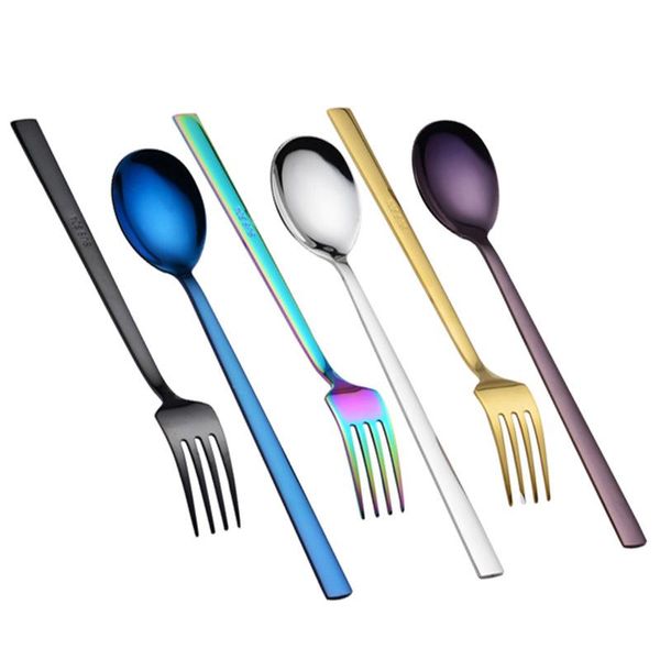 stainless steel color fork spoon korean dessert fork spoon with square handle kitchen tableware metal safety environmental
stainless steel color fork spoon korean dessert fork spoon with square handle kitchen tableware metal safety environmental