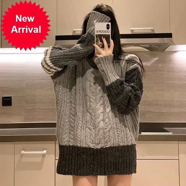 autumn 2021 new gray fashion women's twist splicing striped mesh pullovers runway new loose lazy crochet jumper e8p1, White;black
autumn 2021 new gray fashion women's twist splicing striped mesh pullovers runway new loose lazy crochet jumper e8p1, White;black