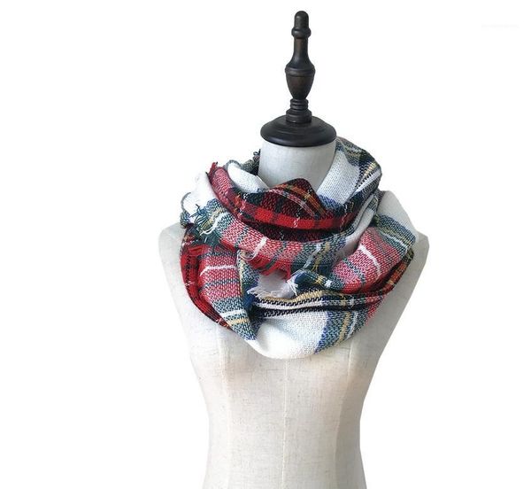 2020 NEW Women Winter Scarf Cashmere Scarves Thick Neck B3-11, Blue;gray