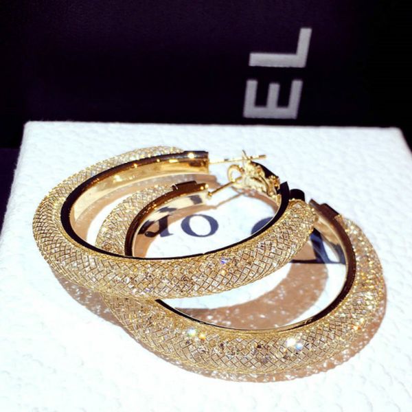 super jewelry 925 sterling silver needle rhinestone crystal bling hoop earrings shinny large circle hoop earrings, Golden
super jewelry 925 sterling silver needle rhinestone crystal bling hoop earrings shinny large circle hoop earrings, Golden