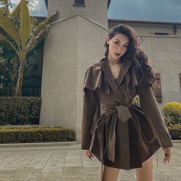 le palais vintage original autumn camel false suede waistcoat thin waist dust fashionable jacket with cleavage v feminine streetwear tc7d, Tan;black
le palais vintage original autumn camel false suede waistcoat thin waist dust fashionable jacket with cleavage v feminine streetwear tc7d, Tan;black