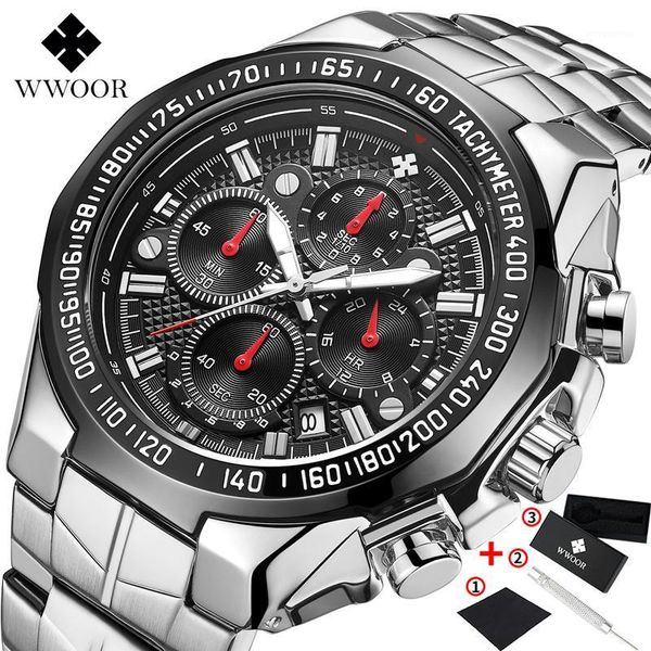 new watch man wwoor men chronograph quartz watch big dial steel strap waterproof sport clock reloj hombre1, Slivery;brown
new watch man wwoor men chronograph quartz watch big dial steel strap waterproof sport clock reloj hombre1, Slivery;brown