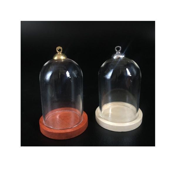 100sets/lot 38*25mm tube glass globe bottle wood base beads cap set glass vial cover dome glass bottle jar cut jllbop, Black
100sets/lot 38*25mm tube glass globe bottle wood base beads cap set glass vial cover dome glass bottle jar cut jllbop, Black