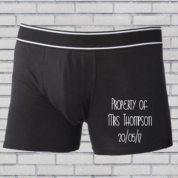 custom groom wedding gift boxer shorts, personalised groom underwear, novelty groomsmen boxer shorts, property of name and date1, Black;white
custom groom wedding gift boxer shorts, personalised groom underwear, novelty groomsmen boxer shorts, property of name and date1, Black;white