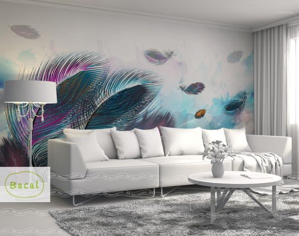 wallpapers bacal custom mural wallpaper 3d fashion colorful hand painted feather texture for walls roll living room home decor1
wallpapers bacal custom mural wallpaper 3d fashion colorful hand painted feather texture for walls roll living room home decor1