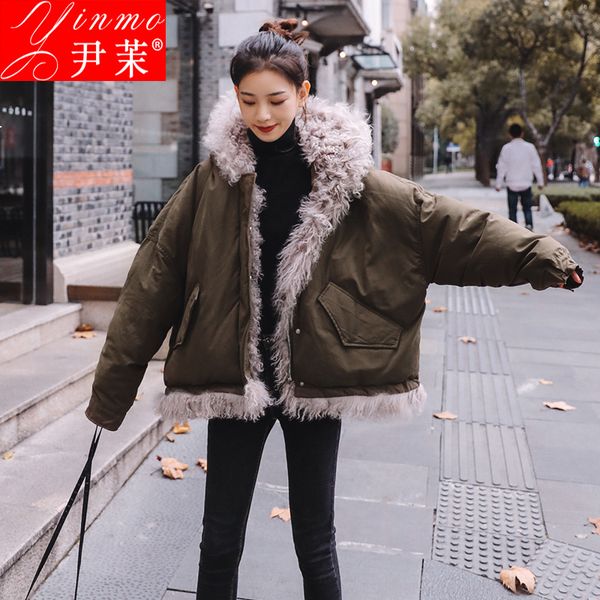 2021 new female coat winter new thick warm lamb lining splice loose fashion green long sleeve with hood zy108 jacket resh, Black
2021 new female coat winter new thick warm lamb lining splice loose fashion green long sleeve with hood zy108 jacket resh, Black