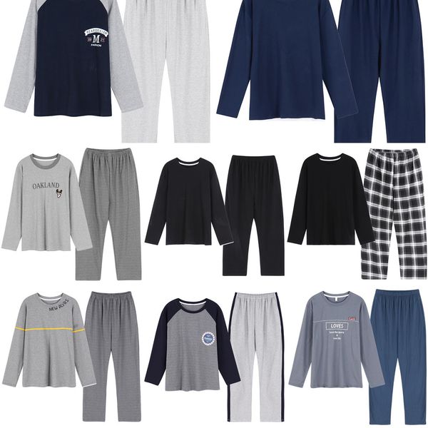 melifle winter warm soft men's pajamas sets 100% cotton pjs satin sleepwear suit for man atoff home silk male lounge nightwear q1216, Black;white
melifle winter warm soft men's pajamas sets 100% cotton pjs satin sleepwear suit for man atoff home silk male lounge nightwear q1216, Black;white