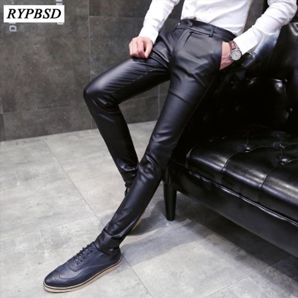 2021 new autumn men leather pants faux leather pants men fashion casual black trousers male slim fit zipper
2021 new autumn men leather pants faux leather pants men fashion casual black trousers male slim fit zipper