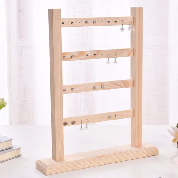 4 layer jewelry display show necklaces stand storage practical holder findings wooden organizer earrings rack hanging home, Pink;blue
4 layer jewelry display show necklaces stand storage practical holder findings wooden organizer earrings rack hanging home, Pink;blue