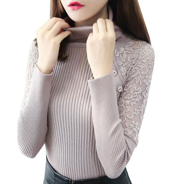 winter fall women pullover korean blouses high elasticity button income embroidery female weak jumpers from malha, White;black
winter fall women pullover korean blouses high elasticity button income embroidery female weak jumpers from malha, White;black