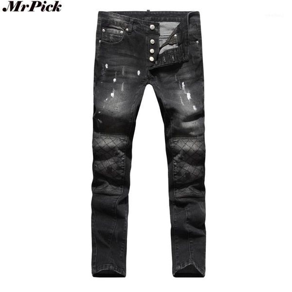 men's jeans 2021 men slim button motorcycle biker strech hip hop black skinny for q61021, Blue
men's jeans 2021 men slim button motorcycle biker strech hip hop black skinny for q61021, Blue