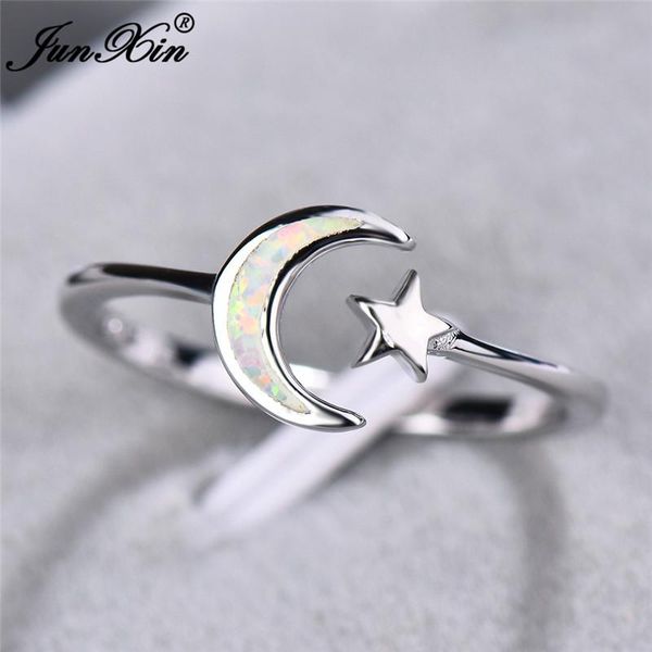 boho female moon star finger ring fashion silver color white blue fire opal ring promise open engagement rings for women, Slivery;golden
boho female moon star finger ring fashion silver color white blue fire opal ring promise open engagement rings for women, Slivery;golden