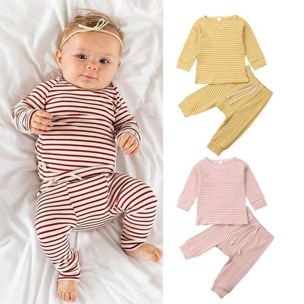 2pcs soft cotton newborn infant baby boys girls clothes set long sleeve +pants striped outfits autumn clothing, White
2pcs soft cotton newborn infant baby boys girls clothes set long sleeve +pants striped outfits autumn clothing, White