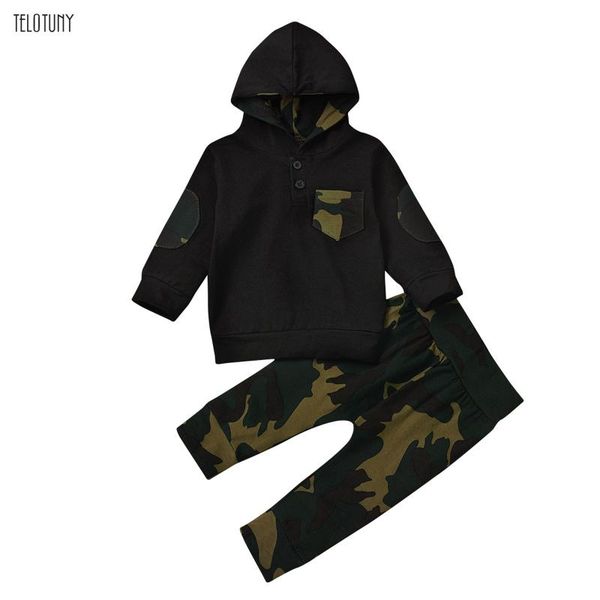 telotuny new toddler kids baby boys camouflage hoodie +pants outfits newborn clothes sets children's suit 1130, White
telotuny new toddler kids baby boys camouflage hoodie +pants outfits newborn clothes sets children's suit 1130, White