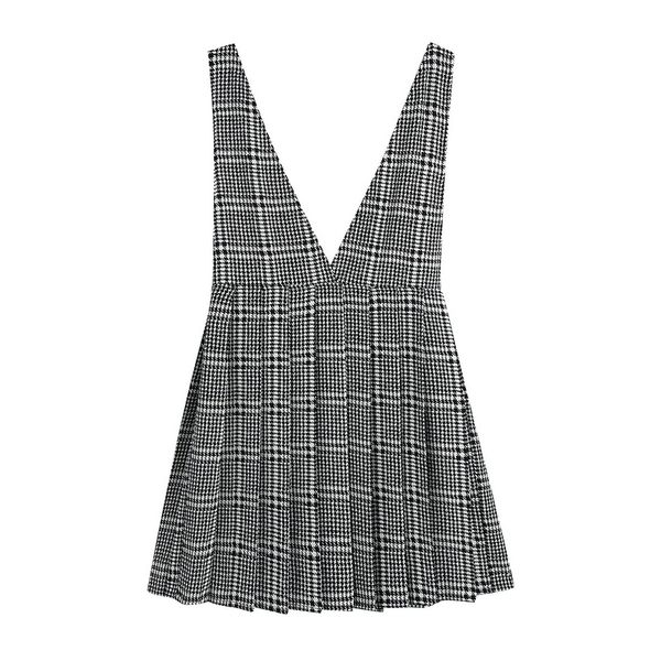 2021 new dresses womens spaghetti strap plaid pleated short dress ladies high street spring autumn g0m1, Black;gray
2021 new dresses womens spaghetti strap plaid pleated short dress ladies high street spring autumn g0m1, Black;gray