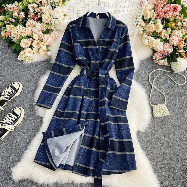 commuter shirt dress spring autumn new plaid french nipped waist slim fit knee-length short vestidos female hk037, Black;gray
commuter shirt dress spring autumn new plaid french nipped waist slim fit knee-length short vestidos female hk037, Black;gray