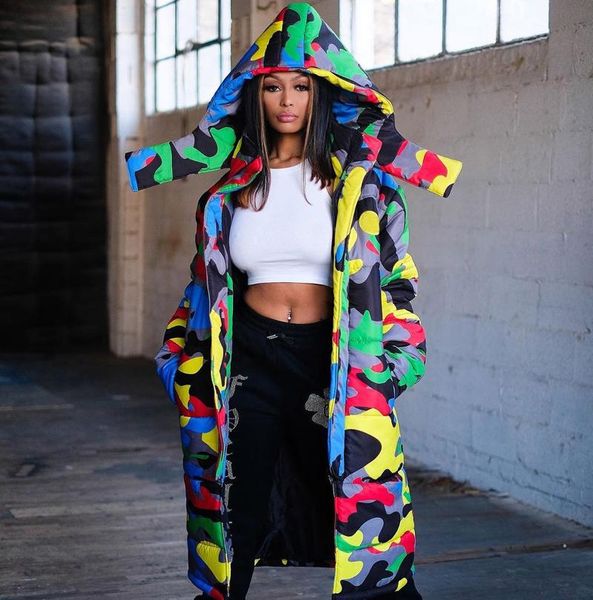 vintage coats women jacket long sleeve glossy camouflage bread down hooded jacket pockets long coat color block outwear, Black;brown
vintage coats women jacket long sleeve glossy camouflage bread down hooded jacket pockets long coat color block outwear, Black;brown
