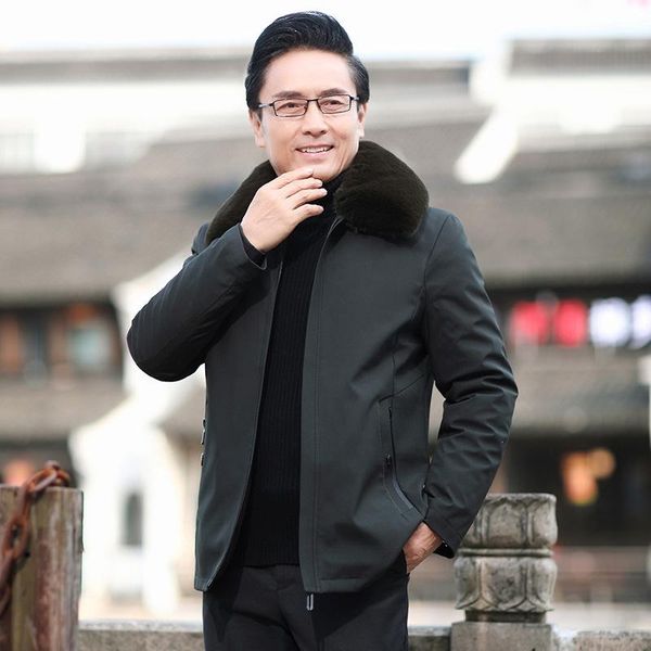 men's down & parkas jacket winter father's wear medium length warm thickened hooded middle aged and elderly coat, Black
men's down & parkas jacket winter father's wear medium length warm thickened hooded middle aged and elderly coat, Black