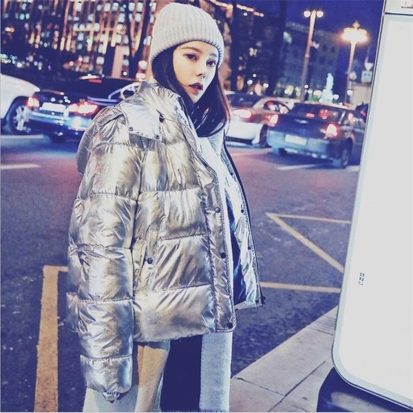 sitruuna winter new fashion women korean thicker warm down jacket female silver color down coat female hooded coat 201112, Black;brown
sitruuna winter new fashion women korean thicker warm down jacket female silver color down coat female hooded coat 201112, Black;brown