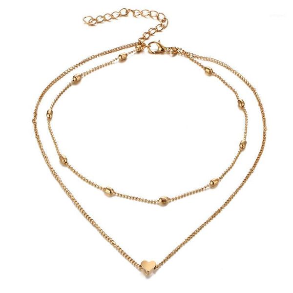 chokers fashion necklace for women heart shape pendant choker gold color simple style jewelry1, Golden;silver
chokers fashion necklace for women heart shape pendant choker gold color simple style jewelry1, Golden;silver