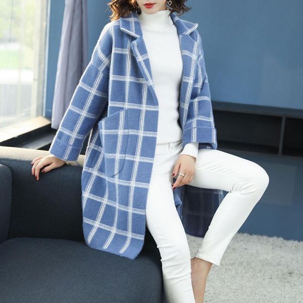 fashion coat women korean wool blends women ladies female plaid coats jacket monteau femme outwear woman, Black
fashion coat women korean wool blends women ladies female plaid coats jacket monteau femme outwear woman, Black