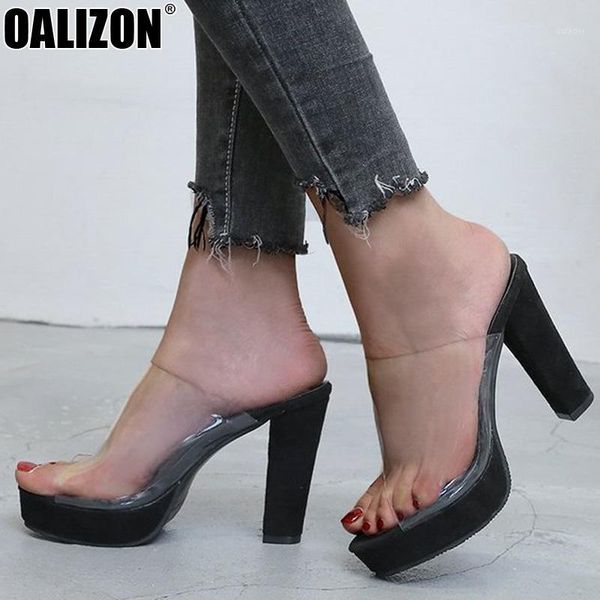 elegant women lady summer peep toe casual lady high chunky heels transparent lucency mujer femme slippers slides shoes r3031, Black
elegant women lady summer peep toe casual lady high chunky heels transparent lucency mujer femme slippers slides shoes r3031, Black