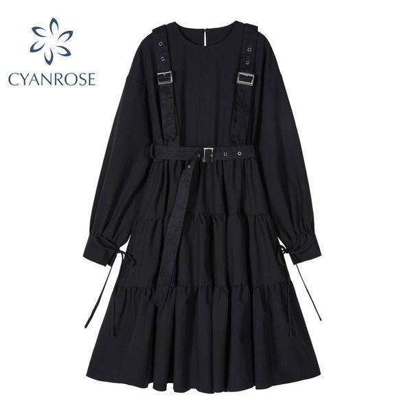 autumn vintage elegant women dress gothic style long sleeve cosplay lace-up waist harajuku goth punk edgy long black dress, Black;gray
autumn vintage elegant women dress gothic style long sleeve cosplay lace-up waist harajuku goth punk edgy long black dress, Black;gray