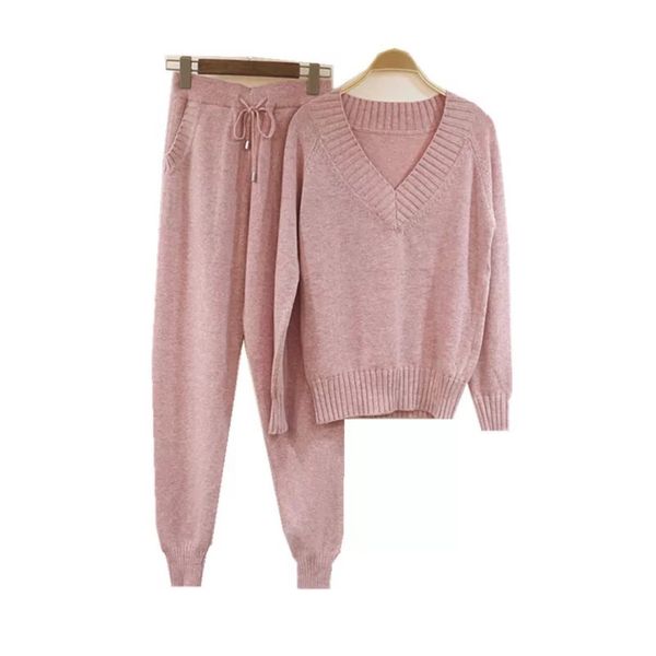 2021 new women's autumn winter woolen and cashmere knitted suit v neck sweater tracksuit women hoodies two-piece set knit chhz, Black;white
2021 new women's autumn winter woolen and cashmere knitted suit v neck sweater tracksuit women hoodies two-piece set knit chhz, Black;white