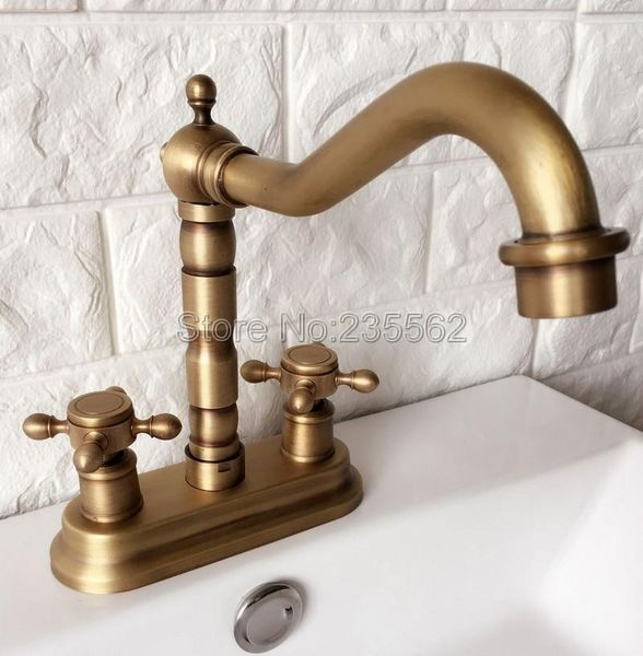 bathroom sink faucets deck mounted kitchen faucet wash basin water tap antique brass double handle dual hole mixer lan066
bathroom sink faucets deck mounted kitchen faucet wash basin water tap antique brass double handle dual hole mixer lan066