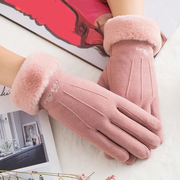 five fingers gloves winter women button decoration warm cashmere mittens double thick plush wrist touch screen driving l581, Blue;gray
five fingers gloves winter women button decoration warm cashmere mittens double thick plush wrist touch screen driving l581, Blue;gray