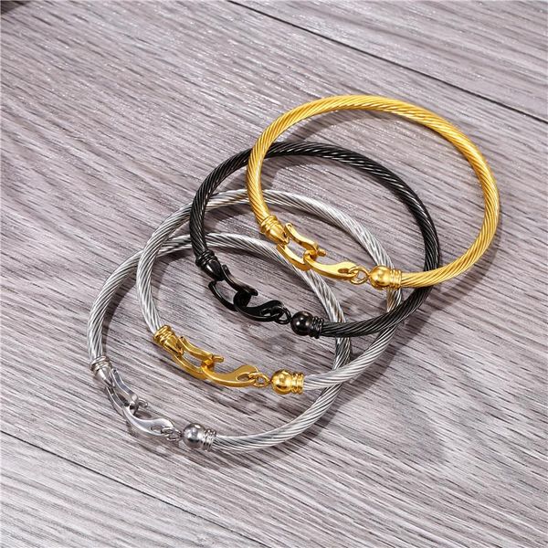2020 style rose gold titanium steel material bracelet for men and women new personality opening simple hook fine jewelry, Black
2020 style rose gold titanium steel material bracelet for men and women new personality opening simple hook fine jewelry, Black