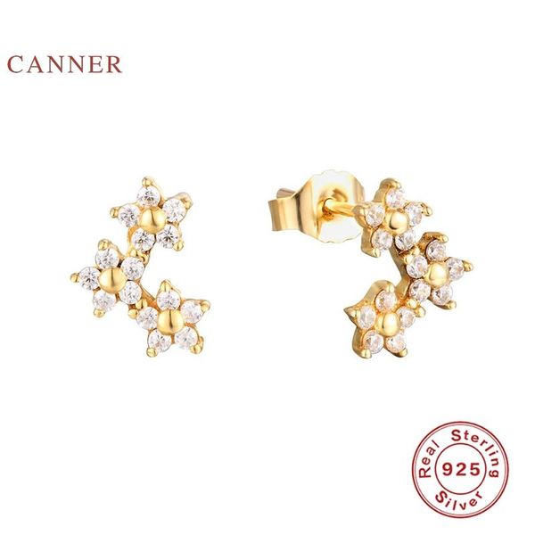 stud canner earrings for women 925 sterling silver pendientes personalized flower diamond piercing fine jewelry, Golden;silver
stud canner earrings for women 925 sterling silver pendientes personalized flower diamond piercing fine jewelry, Golden;silver