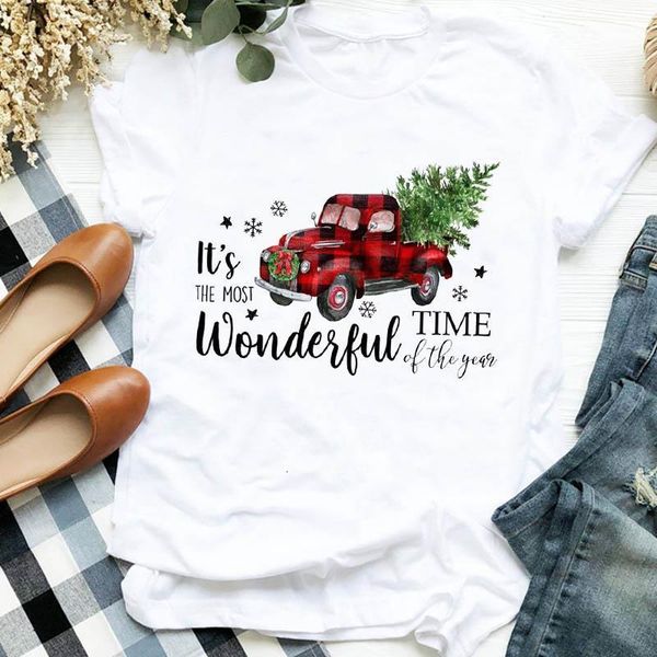 christmas vintage snowflake plaid tree truck print t shirt women short sleeve o neck loose tshirt summer women tee shirt, White
christmas vintage snowflake plaid tree truck print t shirt women short sleeve o neck loose tshirt summer women tee shirt, White