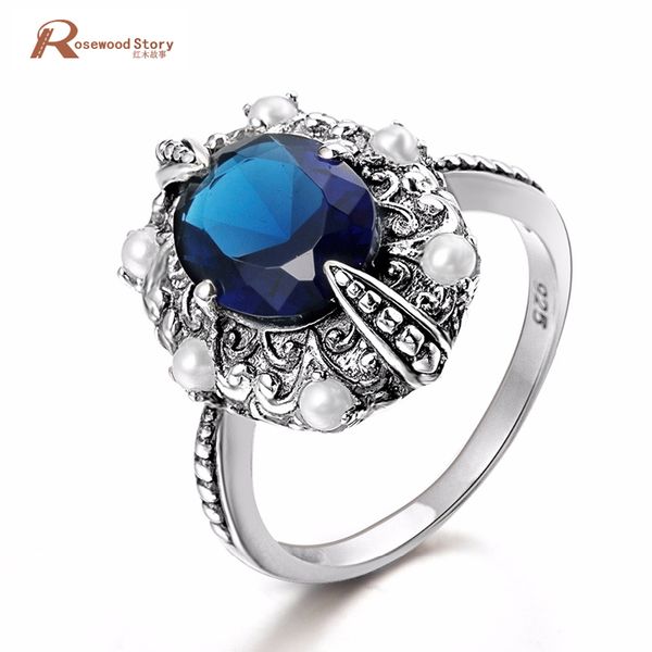 vintage 925 real sterling silver ring female created sapphire stone for women fashion pearl ring finger charm handmade jewelry, Black
vintage 925 real sterling silver ring female created sapphire stone for women fashion pearl ring finger charm handmade jewelry, Black