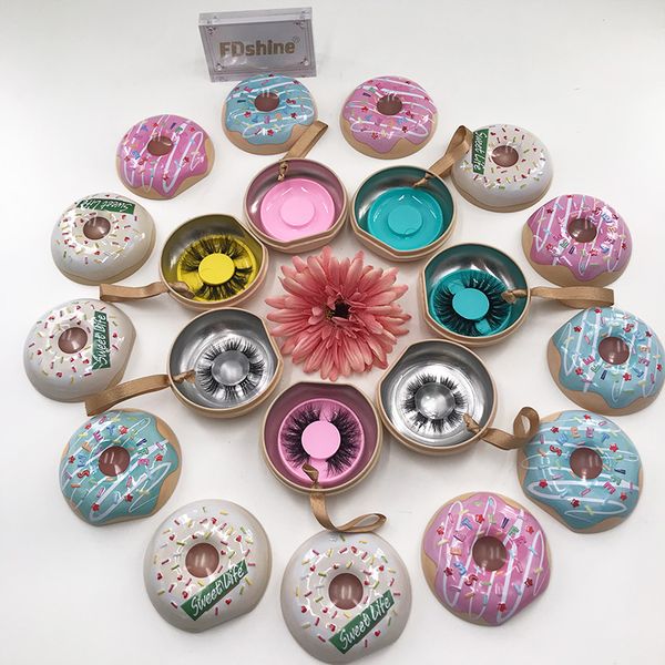 8piece/lot donuts eyelashes packing box cute dramatic 3d mink lashes case custom label logo wholesale selling lash boxes
8piece/lot donuts eyelashes packing box cute dramatic 3d mink lashes case custom label logo wholesale selling lash boxes
