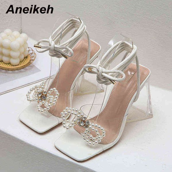 aneikeh 2022 summer pvc square toe string bead butterfly-knot triangle highheels sandalias mujer cross-tied party sweet shoes y0105, Black
aneikeh 2022 summer pvc square toe string bead butterfly-knot triangle highheels sandalias mujer cross-tied party sweet shoes y0105, Black