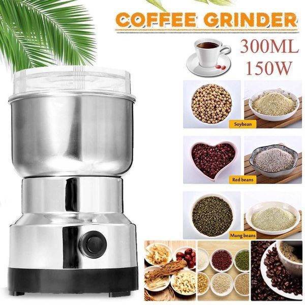 electric coffee grinders 2021 150w stainless steel bean grinder 300ml blenders for home kitchen office portable use 220v1
electric coffee grinders 2021 150w stainless steel bean grinder 300ml blenders for home kitchen office portable use 220v1