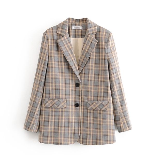 plaid women elegant blazer suits vintage ladies notched collar jackets casual female pockets blazers girls chic coats 201023, White;black
plaid women elegant blazer suits vintage ladies notched collar jackets casual female pockets blazers girls chic coats 201023, White;black