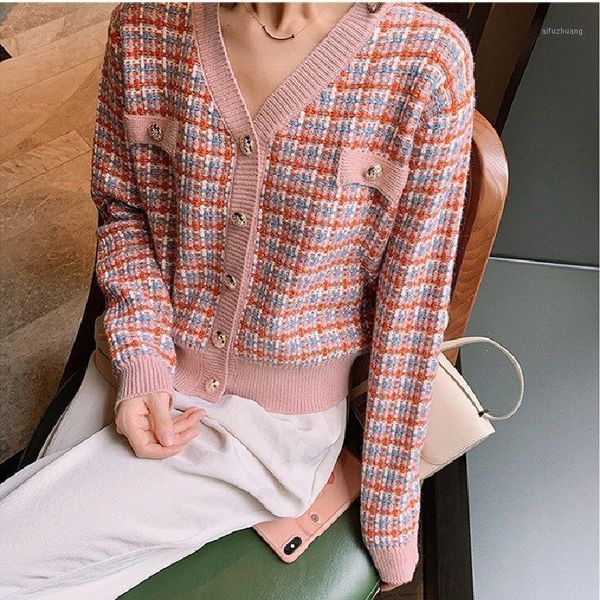xiaoxiangfeng women's sweater cardigan sweater spring and autumn loose korean student plaid jacket1, White
xiaoxiangfeng women's sweater cardigan sweater spring and autumn loose korean student plaid jacket1, White