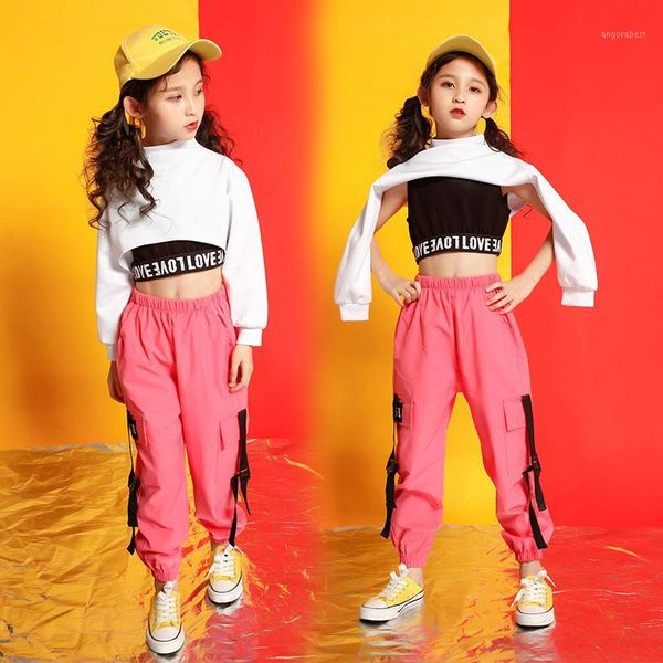 children cropped sweatshirt shirt casual pants hip hop clothing concert jazz dance costume for girls ballroom dancing streetwear1, Black;red
children cropped sweatshirt shirt casual pants hip hop clothing concert jazz dance costume for girls ballroom dancing streetwear1, Black;red