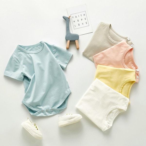 2021 baby boy girl romper pajamas summer short sleeve soild newborn baby girls clothes cotton toddler infant jumpsuits 0-24m1, Blue
2021 baby boy girl romper pajamas summer short sleeve soild newborn baby girls clothes cotton toddler infant jumpsuits 0-24m1, Blue
