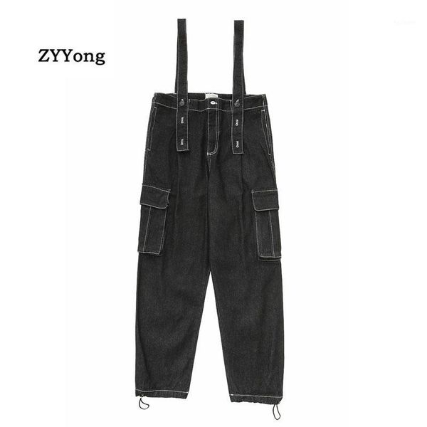new 2020 men bib overalls denim pants casual wash loose fashion hip hop black jeans streetwear jumpsuit ankle length1, Blue
new 2020 men bib overalls denim pants casual wash loose fashion hip hop black jeans streetwear jumpsuit ankle length1, Blue