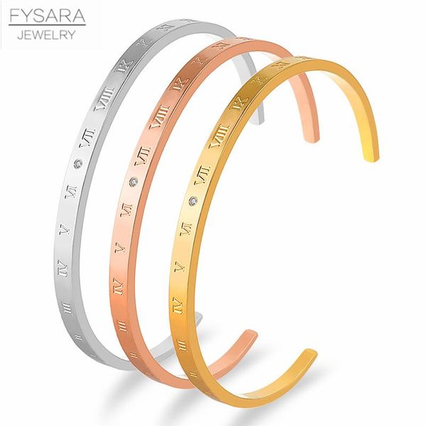 fysara open cuff bracelets roman numeral women love bangle stainless steel thin bracelets gold color fashion jewelry party gift sqcfvo, Black
fysara open cuff bracelets roman numeral women love bangle stainless steel thin bracelets gold color fashion jewelry party gift sqcfvo, Black