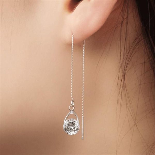 dangle & chandelier selling zircon water drop fringed asymmetric ear line long earrings inlay temperament rings for women wedding jewelry, Silver
dangle & chandelier selling zircon water drop fringed asymmetric ear line long earrings inlay temperament rings for women wedding jewelry, Silver